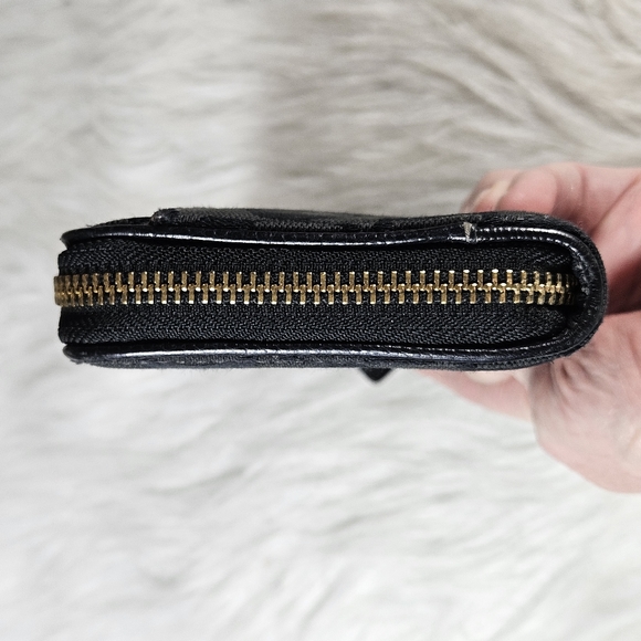 Vintage Coach Soho Signature Canvas Zip Around Wallet Clutch 8x4 in - Picture 6 of 7